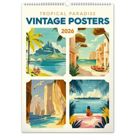 REALSYSTEM Vintage Posters 2026 Tropical Paradise 6094-TP falinaptár 6094-TP small
