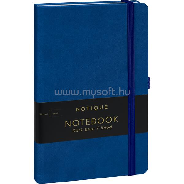 REALSYSTEM Vivella 13 × 21 cm Dark blue vonalas notesz