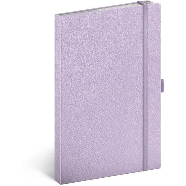REALSYSTEM Vivella 13 × 21 cm lila vonalas notesz