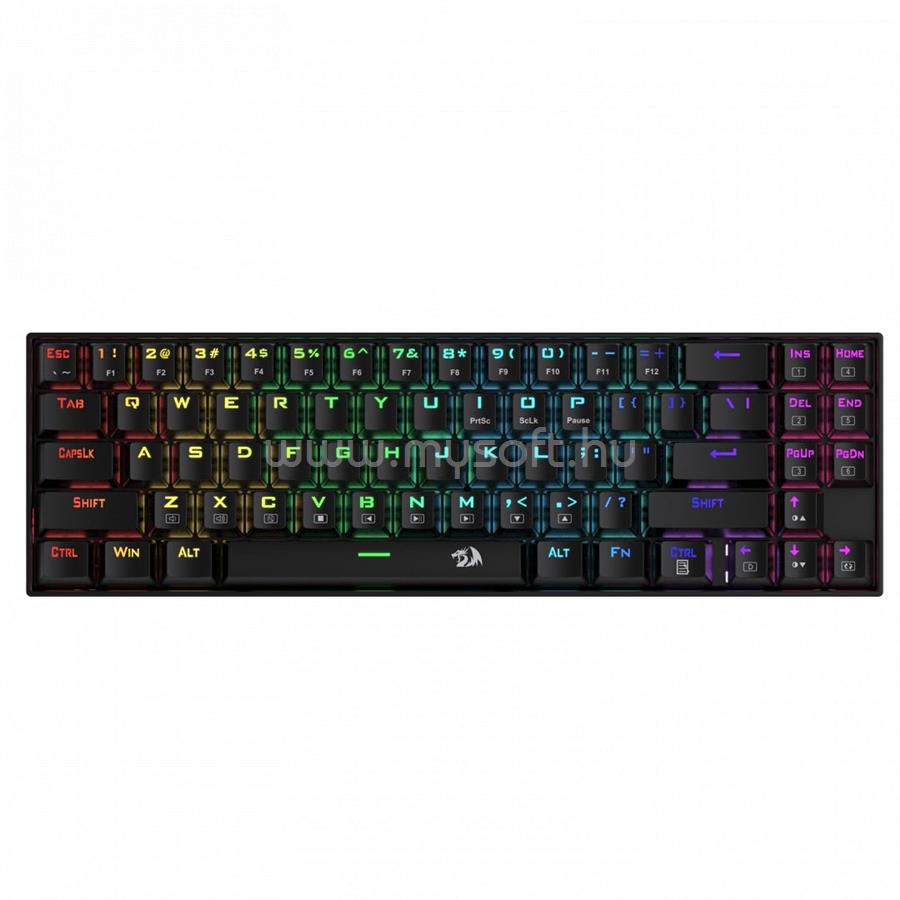 REDRAGON Deimos, Wired & Wireless Mechanical keyboard, RGB, blue switch Black HU