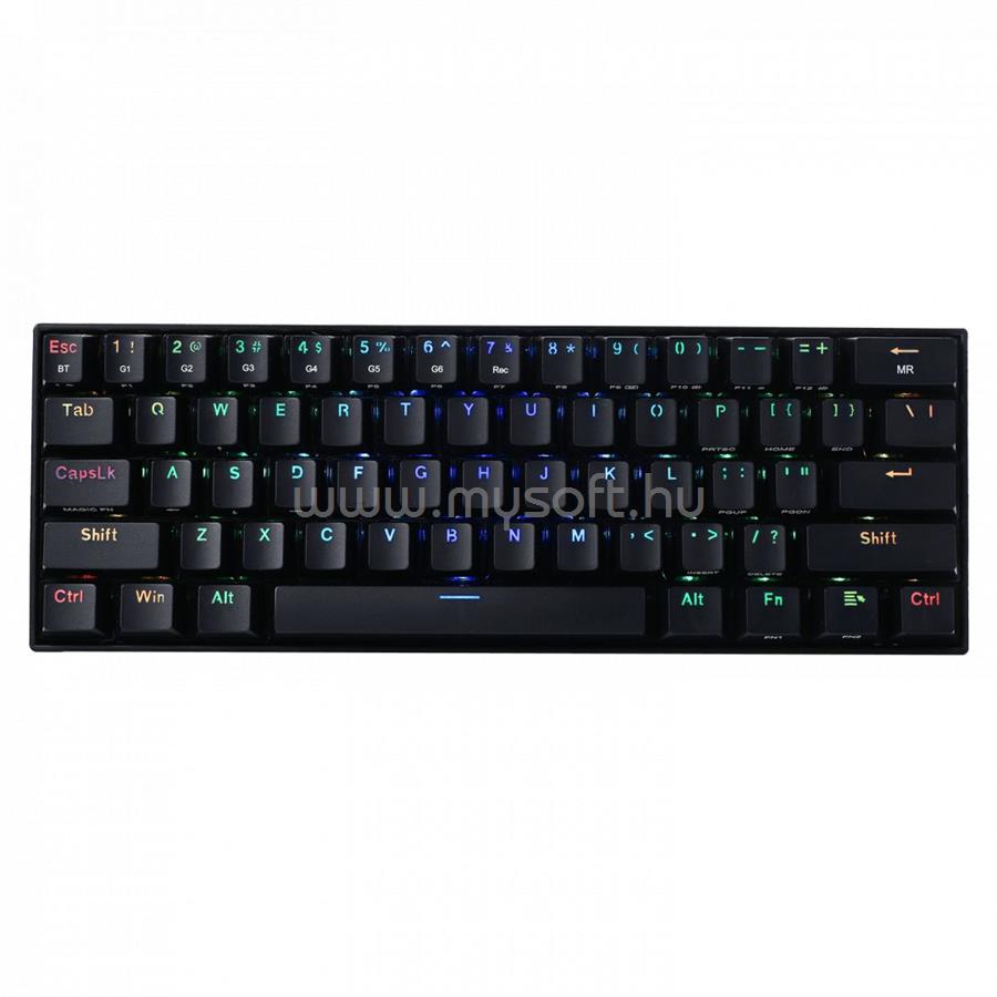 REDRAGON Draconic Compact RGB Wireless Brown Mechanical Tenkeyless Designed Bluetooth Gaming Keyboard Black HU