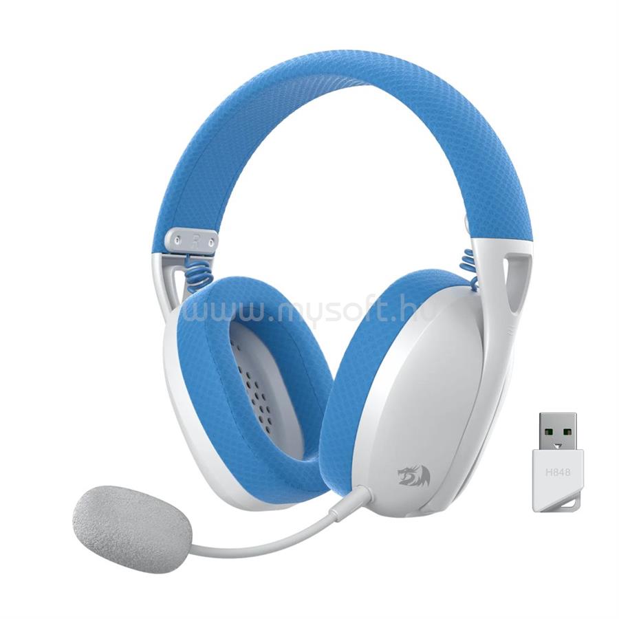 REDRAGON H848 Wireless Bluetooth Gaming Headset Blue