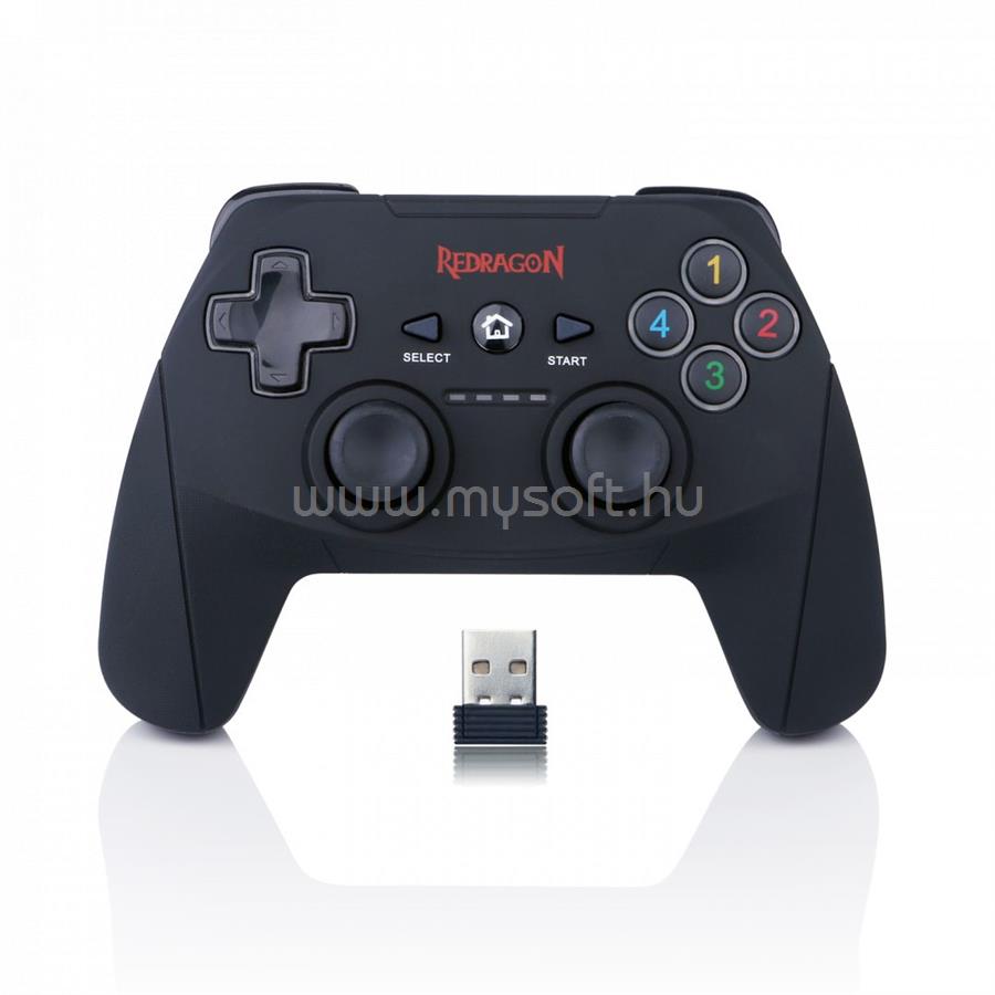 REDRAGON Harrow vezeték nélküli gamepad PC/PS3 (fekete)