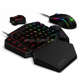 REDRAGON K585 One-handed RGB Gaming Keyboard Blue Switch and M721-Pro Mouse Combo with GA200 Converter for Xbox One/PS4/Switch/PS3/PC Black US K585RGB-BB small