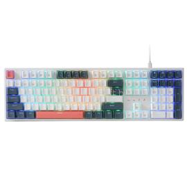 REDRAGON Trundle K668 Meachanical Gaming RGB Keyboard White K668WBO-RGB_RED_HU small