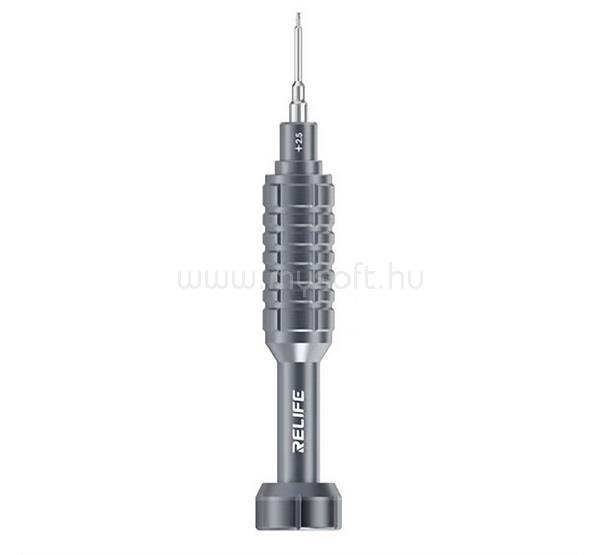 RELIFE RELIFE RL-730 STEEL CANNON KING precíziós csavarhúzó Phillips +0.8, ergonomikus markolat, EZÜST
