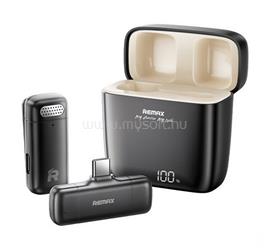 REMAX K13 bluetooth mikrofon Type-C, zajszűrő + töltőtok, FEKETE REMAX_K13 small