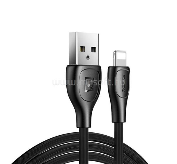 REMAX iPhone 14 Plus / 14 Pro Max / 14 Pro REMAX LESU PRO adatkábel USB - lightning, 100cm, FEKETE