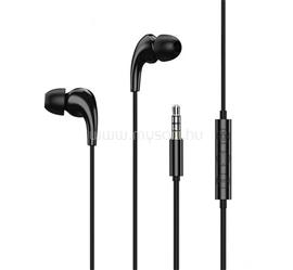 REMAX RW-108 fülhallgató SZTEREO 3.5mm jack, hangerő szabályzó, FEKETE REMAX_RW-108_BLK small