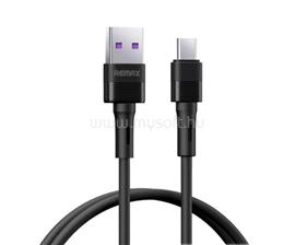 REMAX Series Liquid Silicone hajlékony USB-A-Type-C gyorstöltő kábel 66W 1m (fekete) RC-C092_BLACK small