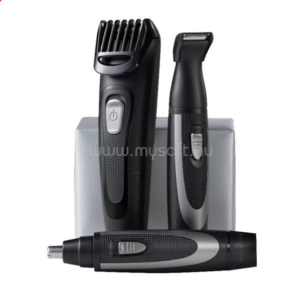REMINGTON WORKS MB905 szakállvágó készlet, 6 részes, 9 hosszbeáll. (2-18 mm), precíziós trimmer, orr-/fülszőrnyíró, USB