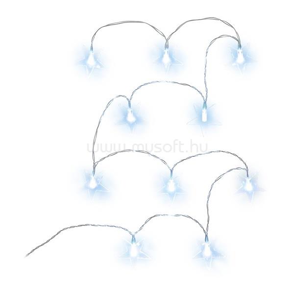 RETLUX RXL 283 10 LED/2x AA/hideg fehér csillagok fényfüzér
