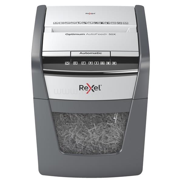 REXEL Optimum AutoFeed+ 50X  konfetti automata iratmegsemmisítő REXEL_2020050XEU large