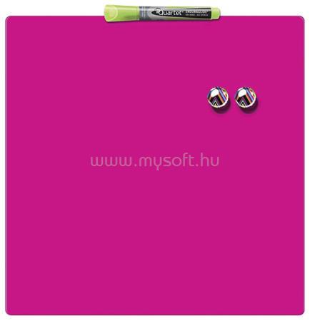 REXEL Üzenőtábla, mágneses, írható, rózsaszín, 36x36 cm