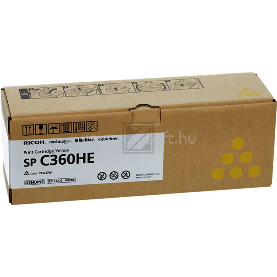 RICOH SPC360HE sárga eredeti toner