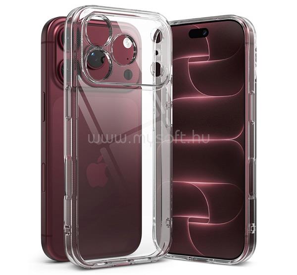 RINGKE iPhone 18 Pro / 17 Pro RINGKE FUSION műanyag telefonvédő ütésállóság, légpárnás keret, ÁTLÁTSZÓ