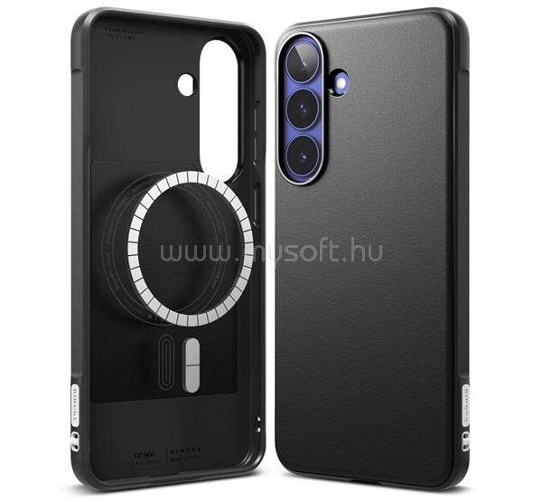 RINGKE Samsung S26 FE RINGKE ONYX MAGSAFE szilikon telefonvédő ütésállóság, MagSafe, FEKETE