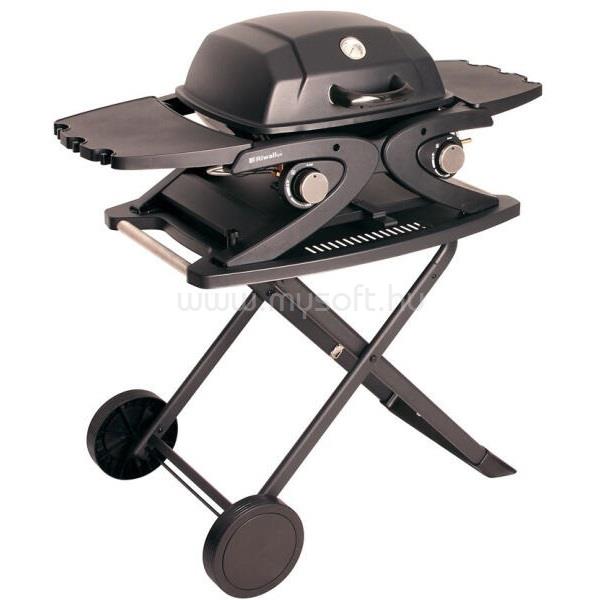 RIWALL RGG 20 Compact SET4,2 kW, 2 gázégővel és összecsukható asztallal gázüzemű mobil grillsütő