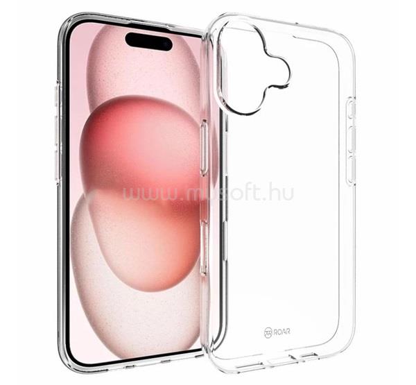 ROAR iPhone 16 ROAR ALL DAY szilikon telefonvédő ultravékony ÁTLÁTSZÓ