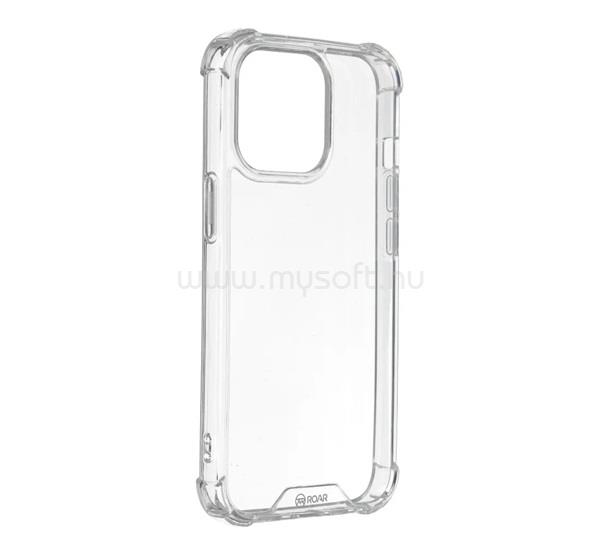 ROAR iPhone 15 Pro ROAR JELLY ARMOR szilikon telefonvédő ütésállóság, légpárnás sarok, ÁTLÁTSZÓ