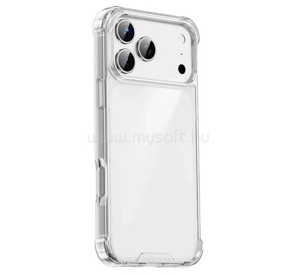 ROAR iPhone 18 Pro / 17 Pro ROAR JELLY ARMOR szilikon telefonvédő ütésállóság, légpárnás sarok, ÁTLÁTSZÓ