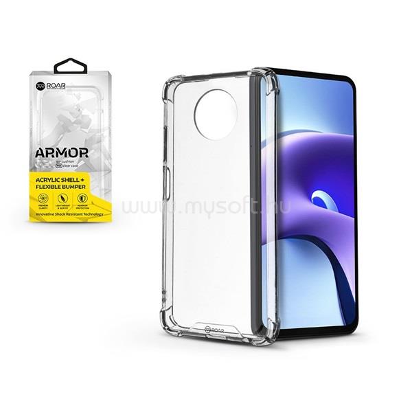 ROAR KC0696 Armor Xiaomi Redmi NOTE 9T átlátszó ütésálló szilikon védőtok
