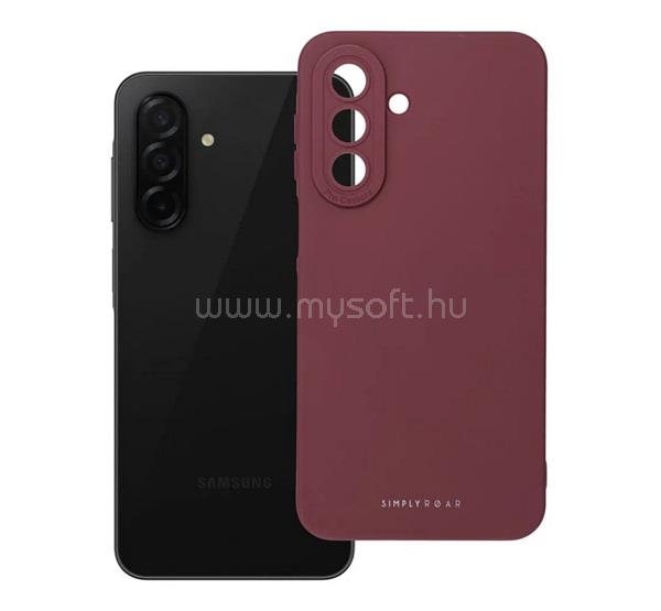 ROAR Samsung A27 5G ROAR LUNA szilikon telefonvédő ultravékony, wireless, BORDÓ
