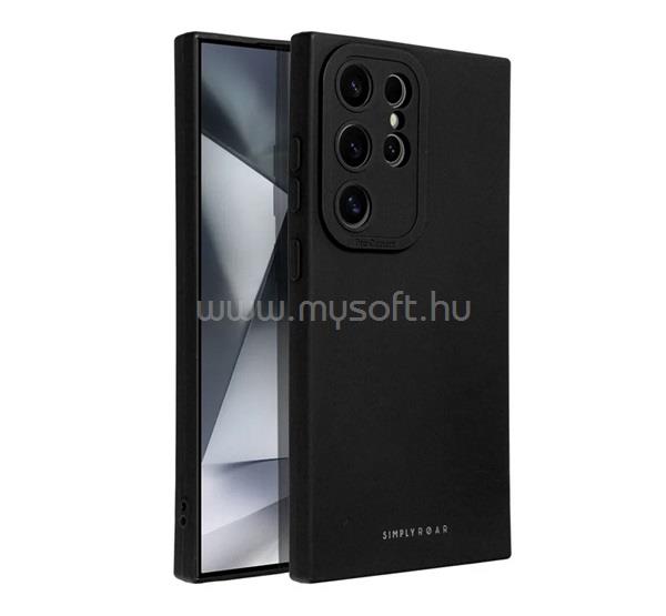 ROAR Samsung S25 Ultra LUNA szilikon telefonvédő ultravékony, wireless, FEKETE