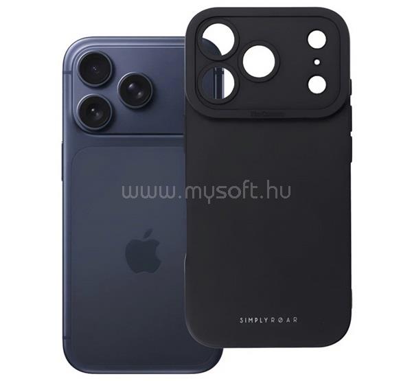 ROAR iPhone 18 Pro / 17 Pro ROAR LUNA szilikon telefonvédő ultravékony, wireless, FEKETE