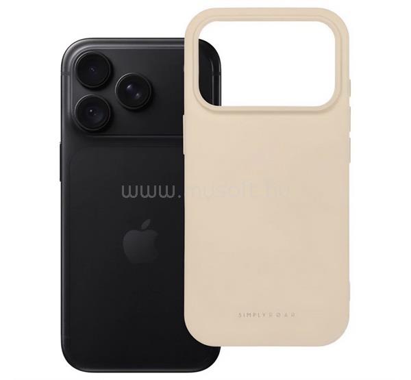 ROAR iPhone 18 Pro / 17 Pro ROAR SPACE szilikon telefonvédő matt, prémium, BÉZS