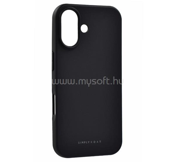 ROAR iPhone 17 ROAR SPACE szilikon telefonvédő matt, prémium, FEKETE