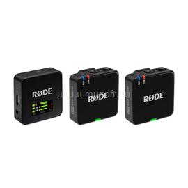 RODE Wireless GO GEN3 kompakt két csatornás digitális vezeték nélküli mikrofon rendszer adóba épített mikrofonnal, black WIGOGEN3 small