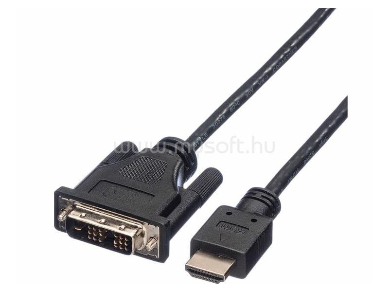 ROLINE kábel Monitor DVI to HDMI kábel 3m