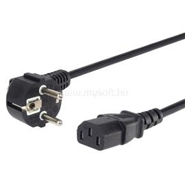 ROLINE PREMIUMCORD Tápkábel, PC, CEE7/7, SCHUKO - C13 M/F, 1m, fekete KPSP1 small