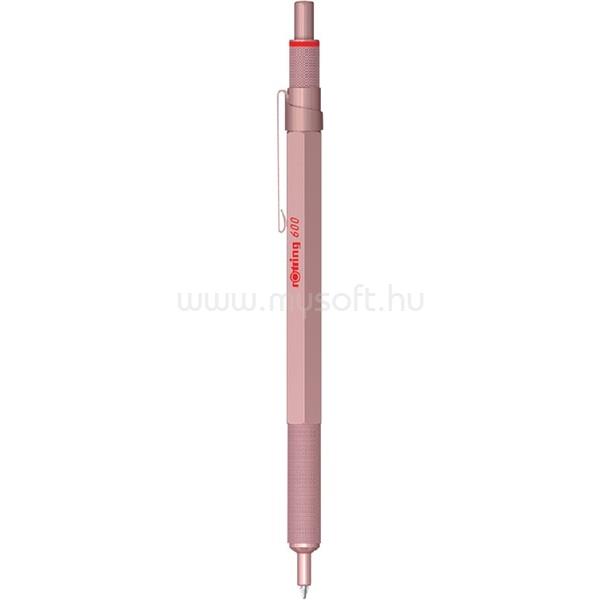 ROTRING 600 1,0 mm nyomógombos rózsaarany golyóstoll