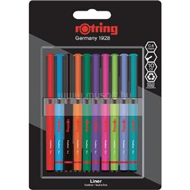 ROTRING Liner 10 db-os vegyes színű tűfilc készlet NRR2166220 small