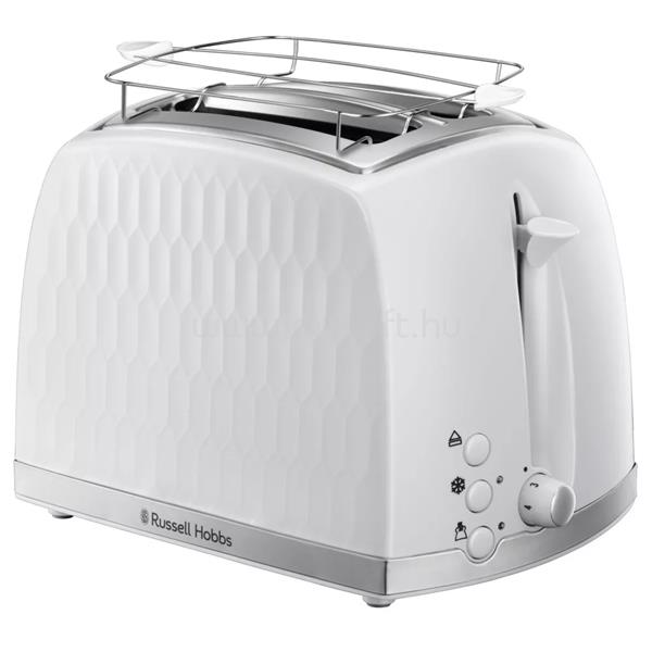 RUSSELL HOBBS HONEYCOMB 26060-56/RH 2 szeletes kenyérpirító, 1500W, fehér