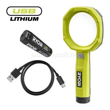 RYOBI RML4-120G 4V USB Lithium nagyítólámpa, 1x 2,0Ah akkumulátor, töltő