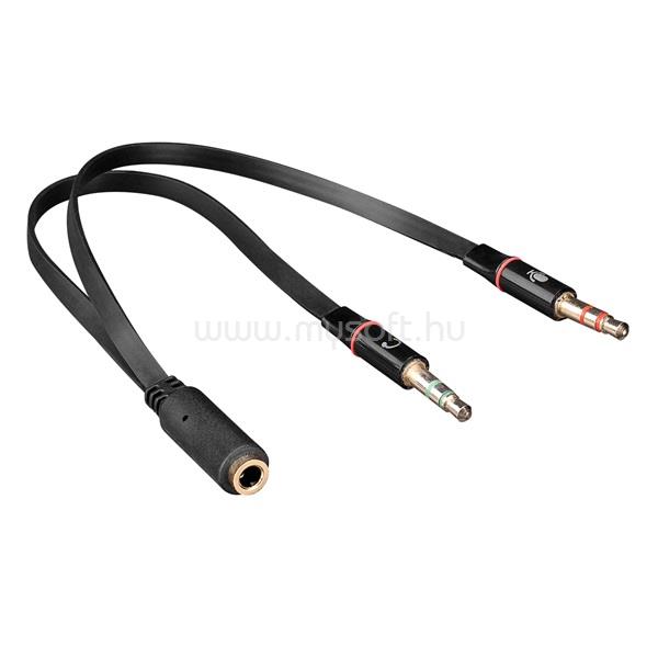S-LINK Átalakító - SL-TA68 (Audio elosztó, Bemenet: 3,5mm Jack anya, Kimenet: 3,5 Jack apa, fekete)