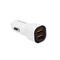 S-LINK Autós töltő  -  SL-EC30M  (2db USB, 5V/2.4A/3,4A, 17W, Micro usb, 100cm adat+töltőkábel, fehér) S-LINK_35679 small