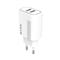 S-LINK Hálózati töltő - SL-EC50 (2xUSB, 5V/2.4A, 12W, Gyorstöltés, Micro-USB 100cm adat+töltőkábel, fehér) S-LINK_35312 small