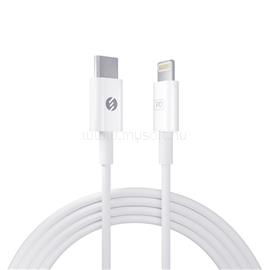 S-LINK kábel - SL-C120 (2A, 20W, Gyorstöltés, Type-C to Lightning, adat+töltőkábel, fehér, 1m) S-LINK_36302 small