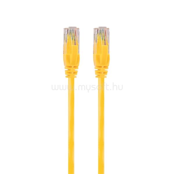 S-LINK Kábel - SL-CAT601YE (UTP patch kábel, CAT6, sárga, 1m)