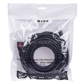 S-LINK Kábel - SL-HDM4K10 (HDMI2.0 kábel, 4K/60Hz, apa/apa, 10m) S-LINK_39707 small