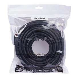 S-LINK Kábel - SL-HDM4K15 (HDMI2.0 kábel, 4K/60Hz, apa/apa, 15m) S-LINK_39708 small