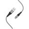 S-LINK kábel - SL-STM60T (3A, 12W, Gyorstöltés, Type-C, 100cm adat+töltőkábel, szürke) S-LINK_37191 small