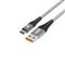 S-LINK kábel - SL-STM60T (3A, 12W, Gyorstöltés, Type-C, 100cm adat+töltőkábel, szürke) S-LINK_37191 small