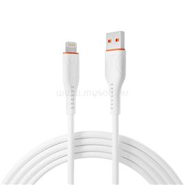 S-LINK kábel - SL-X207E (2A, 12W, Gyorstöltés, Lightning, adat+töltőkábel, fehér) S-LINK_37800 small