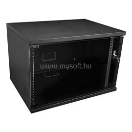 S-LINK Rackszekrény - 7U 19" fali kivitel (320x530x400mm, Flatpack, fekete) S-LINK_34386 small