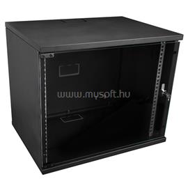 S-LINK Rackszekrény - 9U 19" fali kivitel (530x400mm, Flatpack, fekete) S-LINK_36093 small